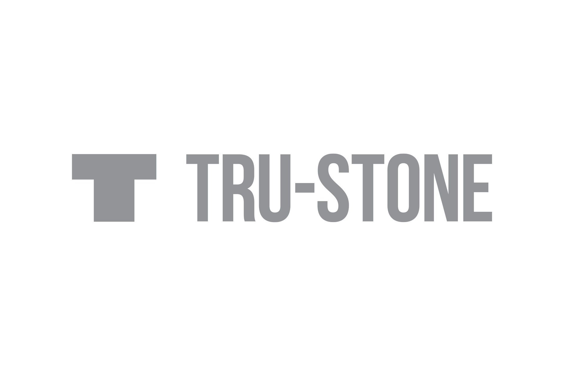 Light grey Tru-stone logo