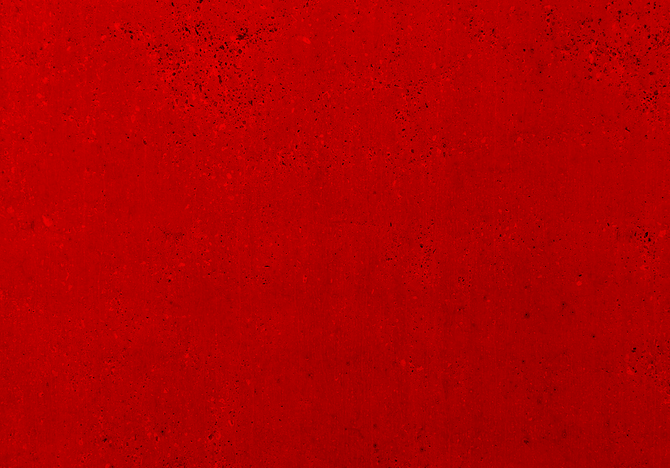 Solid red background with subtle texture.