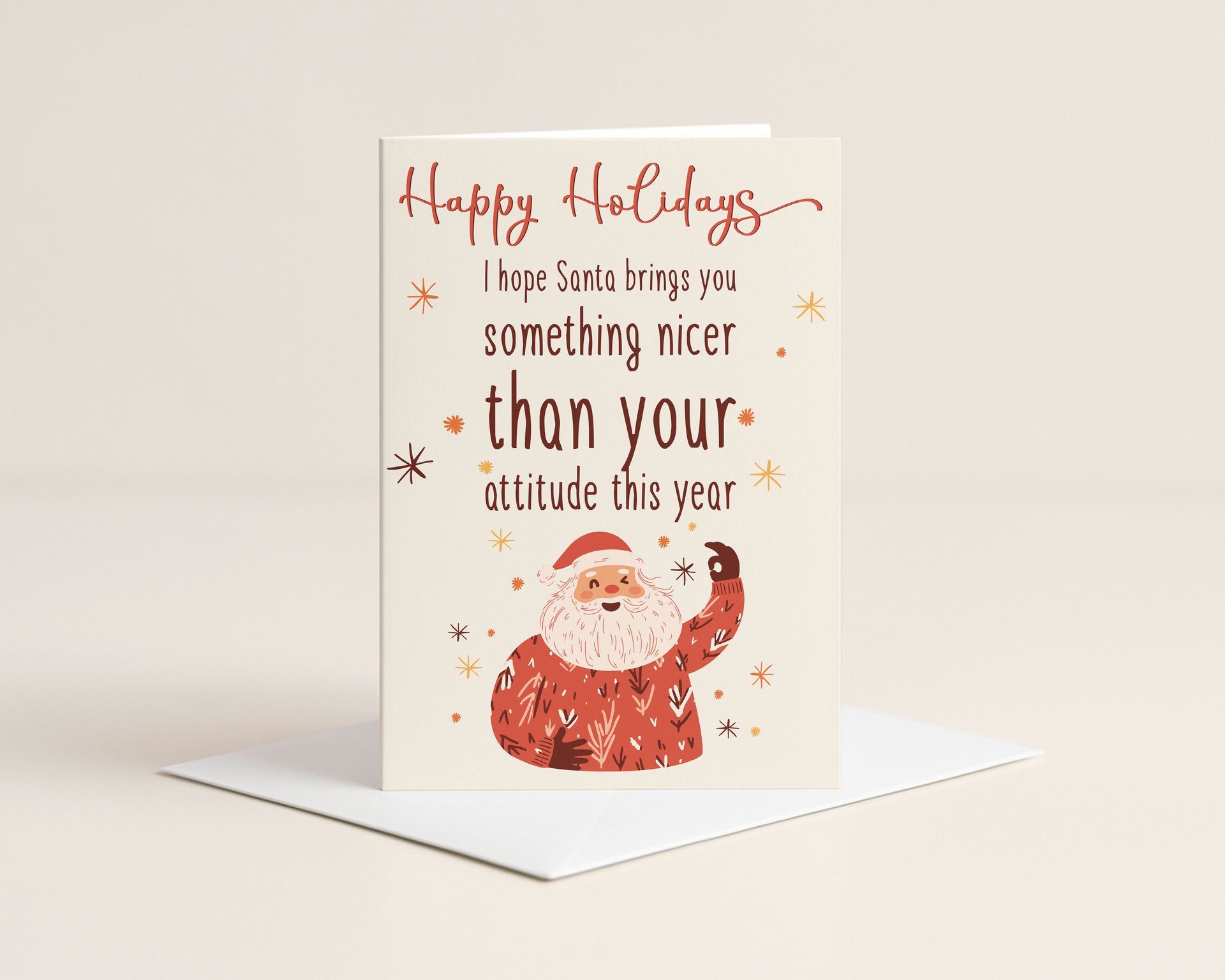 Card with an attitude