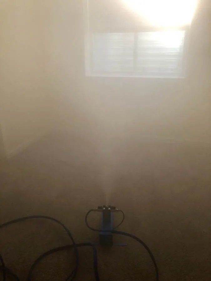 Dry Fog Process On Room