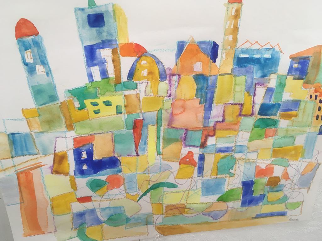 Sprookjesstad 1 - 40x50 cm