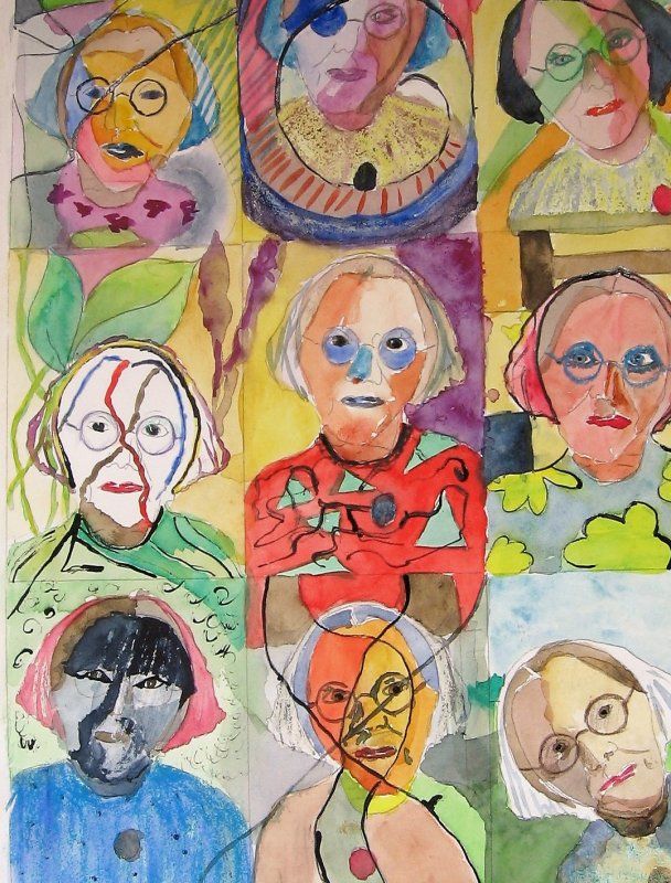 9x overgrootmoeder 50x65 cm