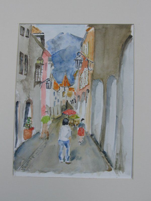 Merano 1, winkelstraat 66 x 51 cm