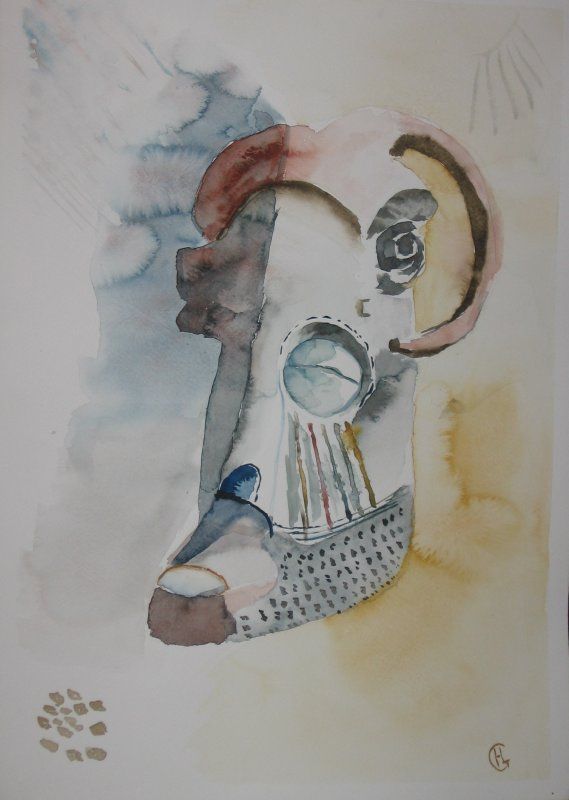 Afrikaans masker 40x60 cm