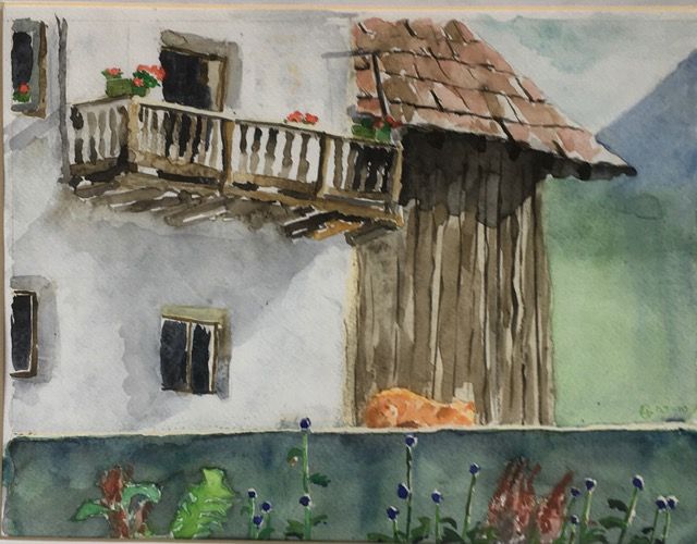 Langs de route in Italië 40x50 cm