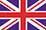 A close up of a british flag with a red cross in the middle.