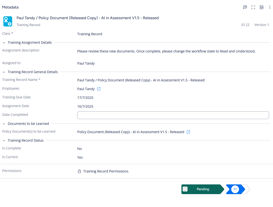 Quality management system
Controlled documents
Controlled document management