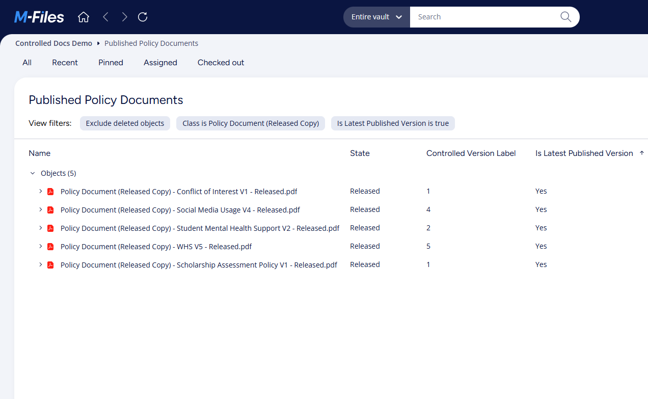 Intelligent document management