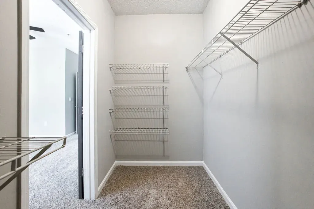 Closet space at Preserve at Mill Creek, Georgia