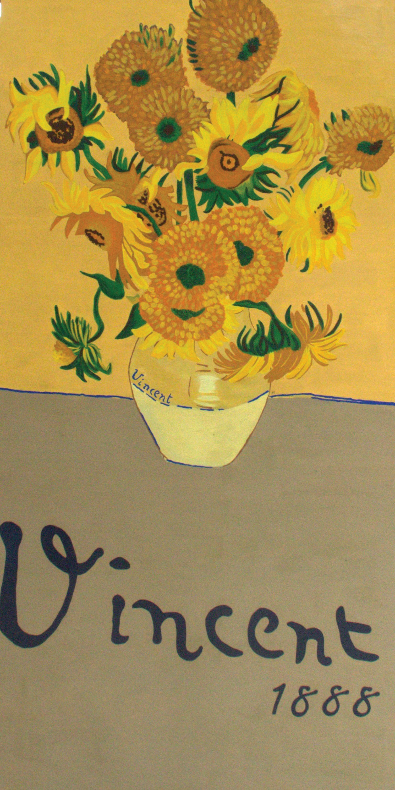 A painting of sunflowers by vincent van gogh