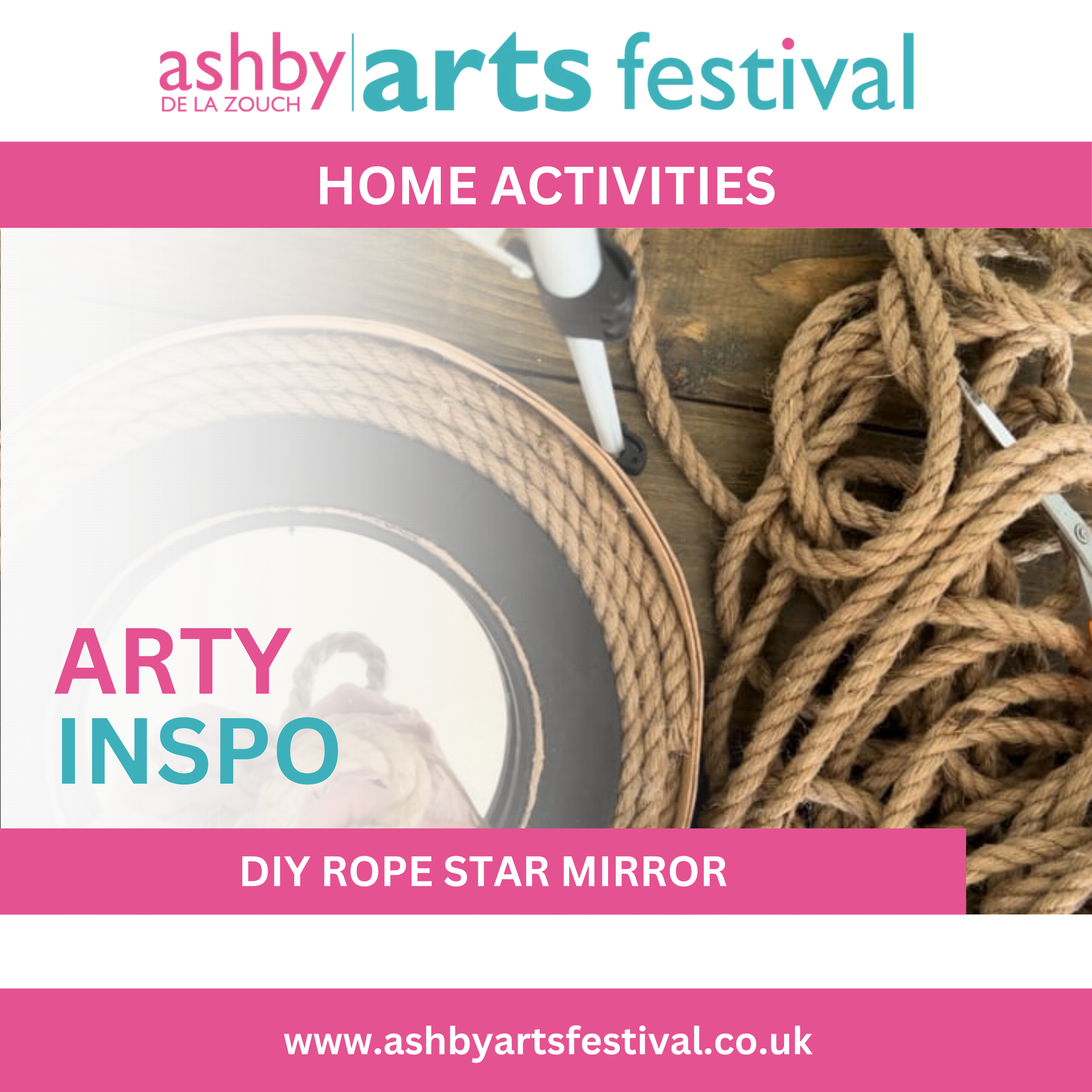DIY Rope Star Mirror