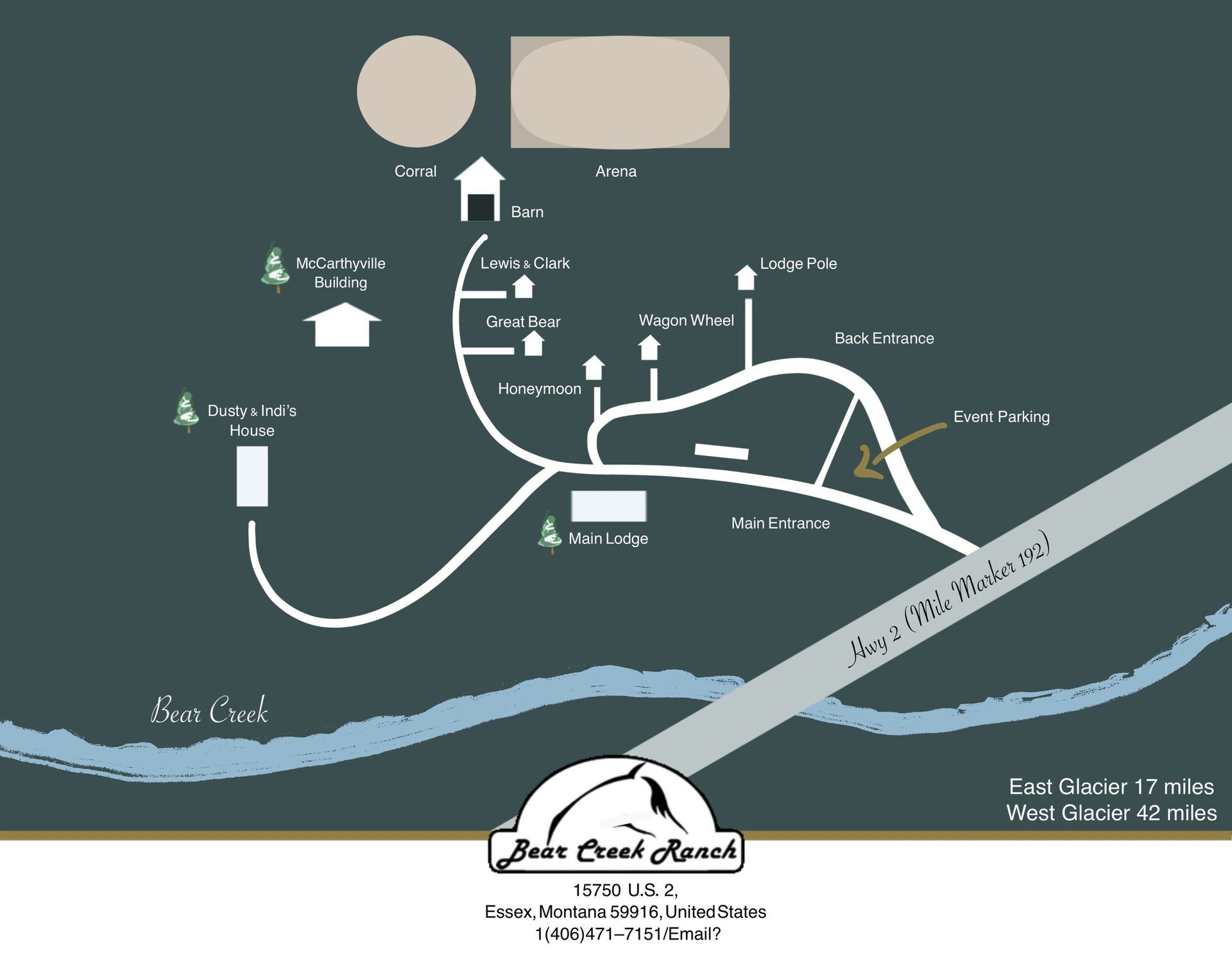 Bear Creek Ranch Map