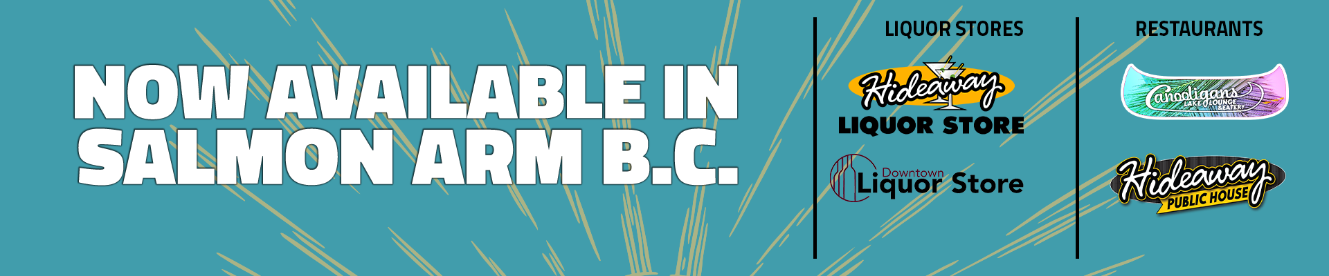 Now Available In Salmon Arm B.C.