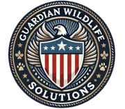 Guardian Wildlife Solutions logo: an American shield with eagle, wings, and text.