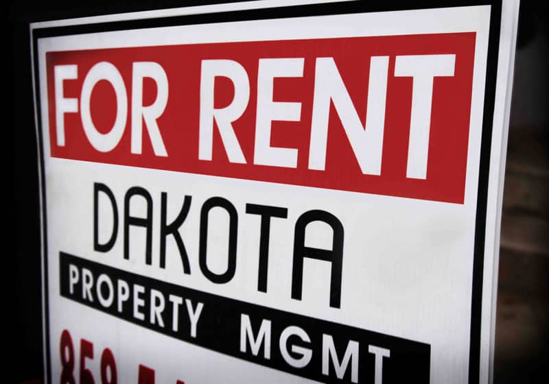 Dakota Property Management For Rent Sign 
