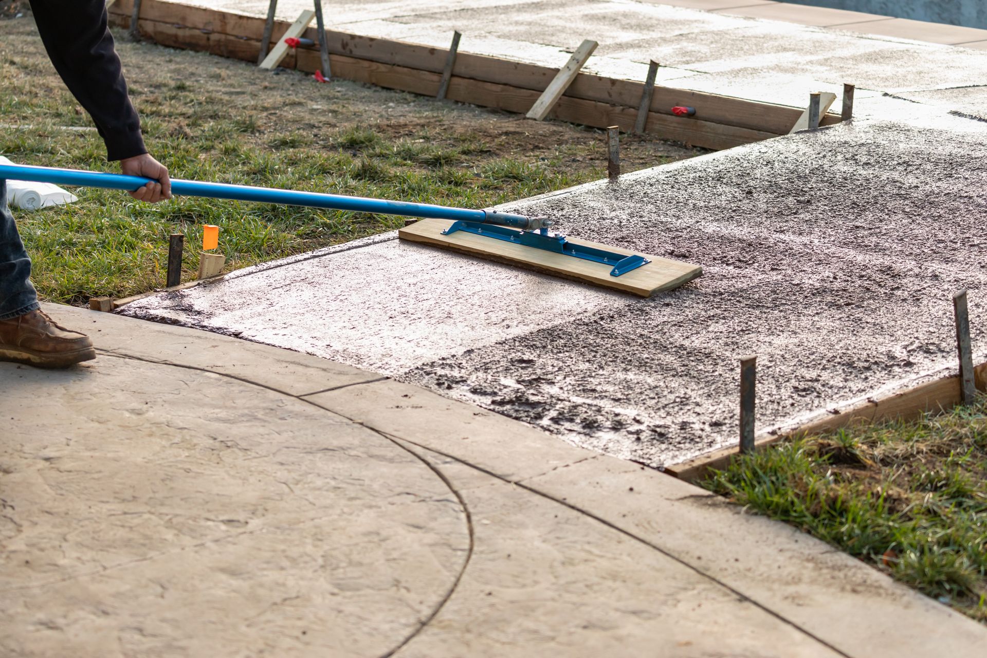 cement construction installation