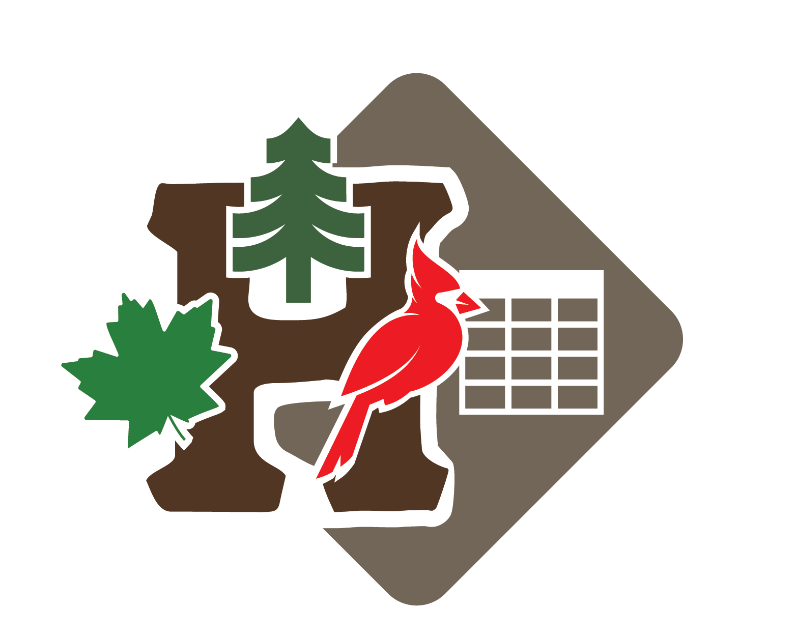 Logo of Carbon Compass with a leaf, compass design, and text, 