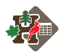 Logo of Carbon Compass with a leaf, compass design, and text, 