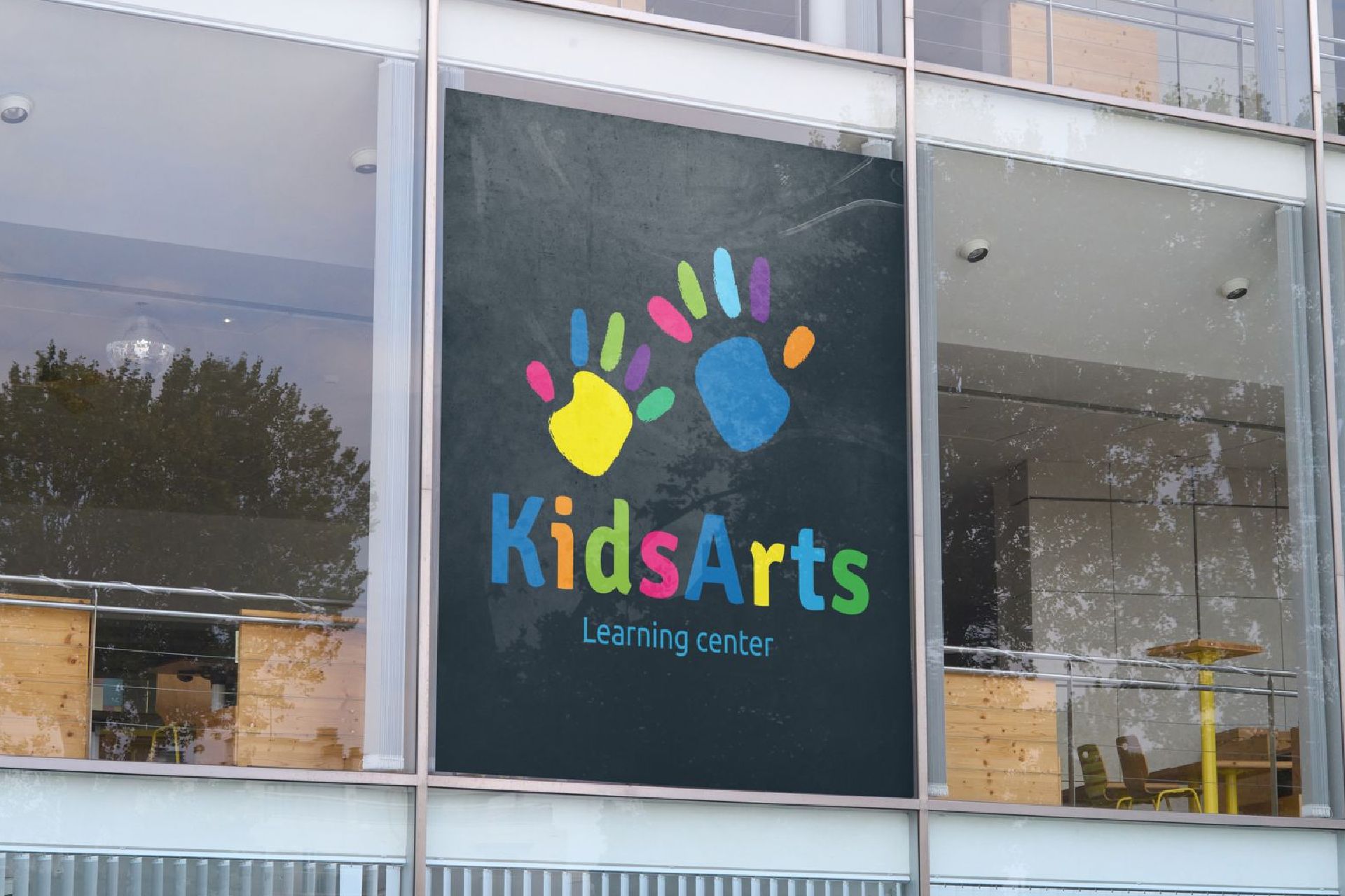 A blue sign that says wildcats on it