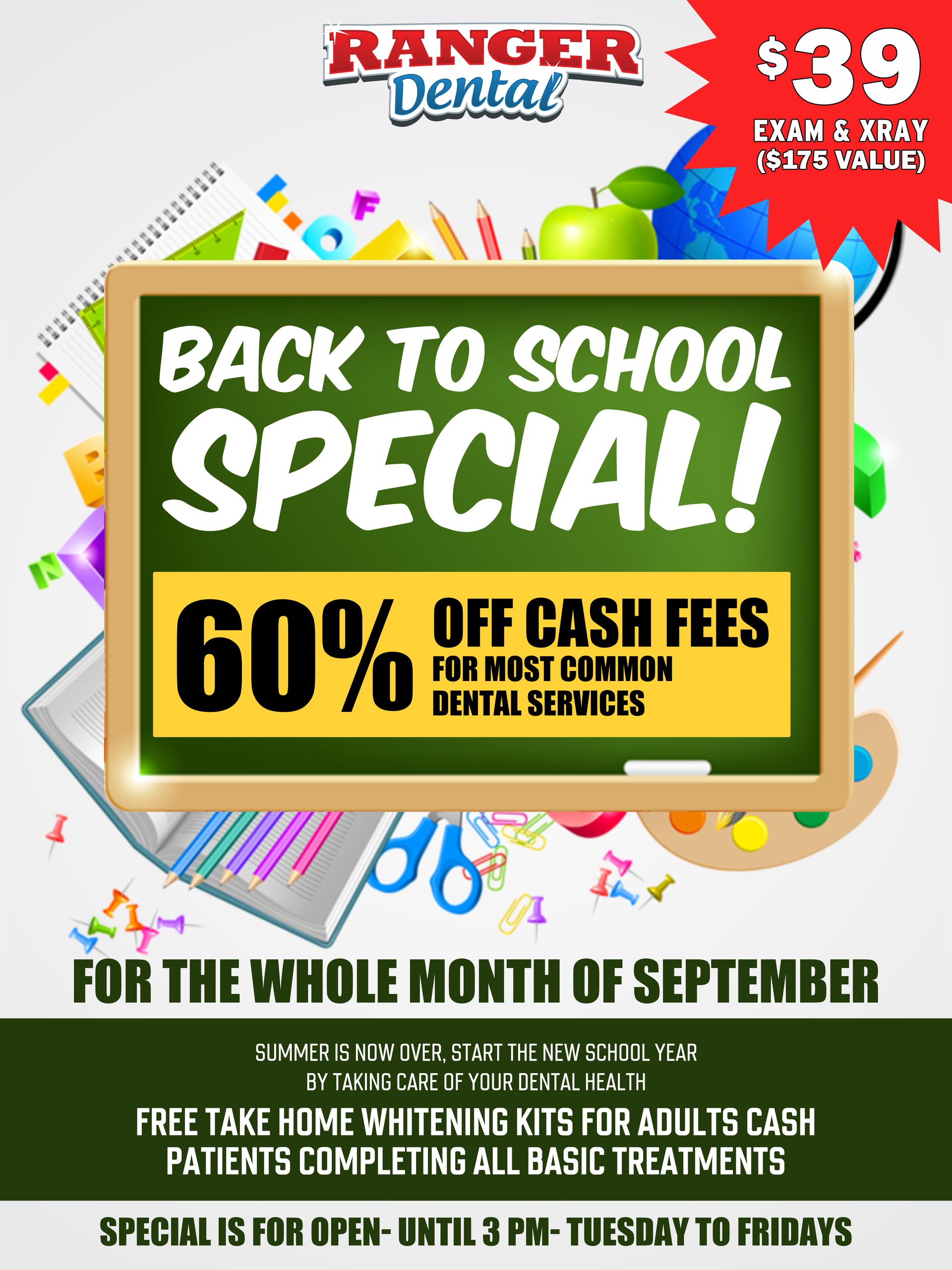 Back to School Special at Ranger Dental