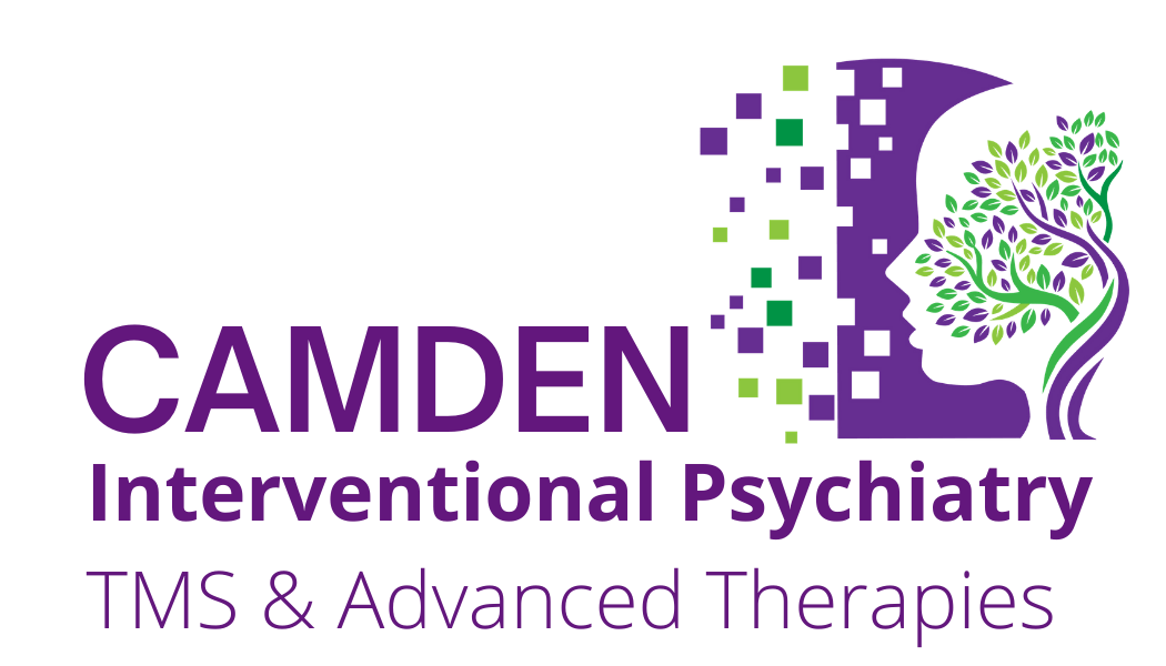 The logo for camden interventional psychiatry tms and advanced therapies.