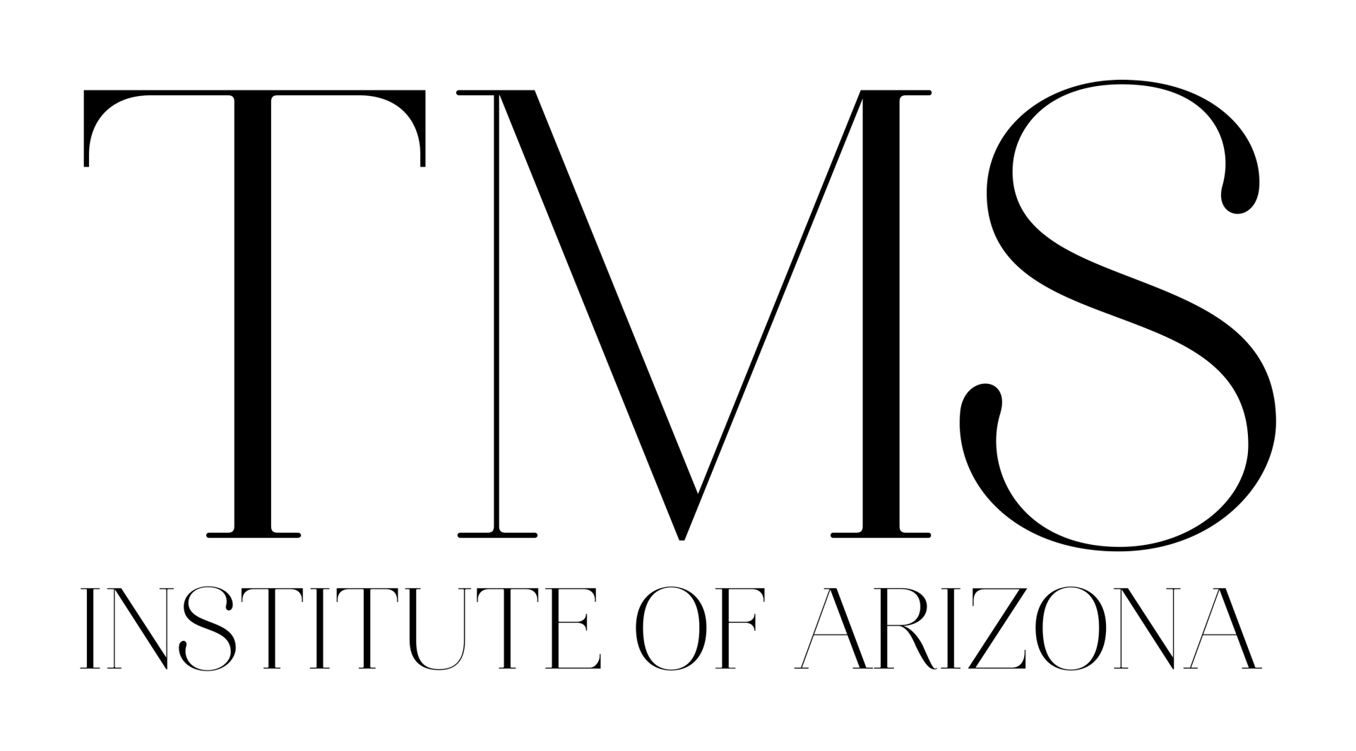 The logo for the institute of arizona is black and white.