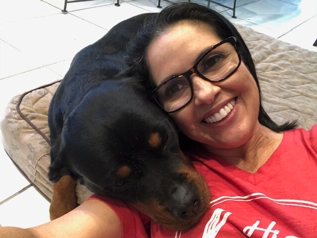 Nydia Menéndez With Her Dog - Fort Lauderdale, FL - Menéndez Law Firm
