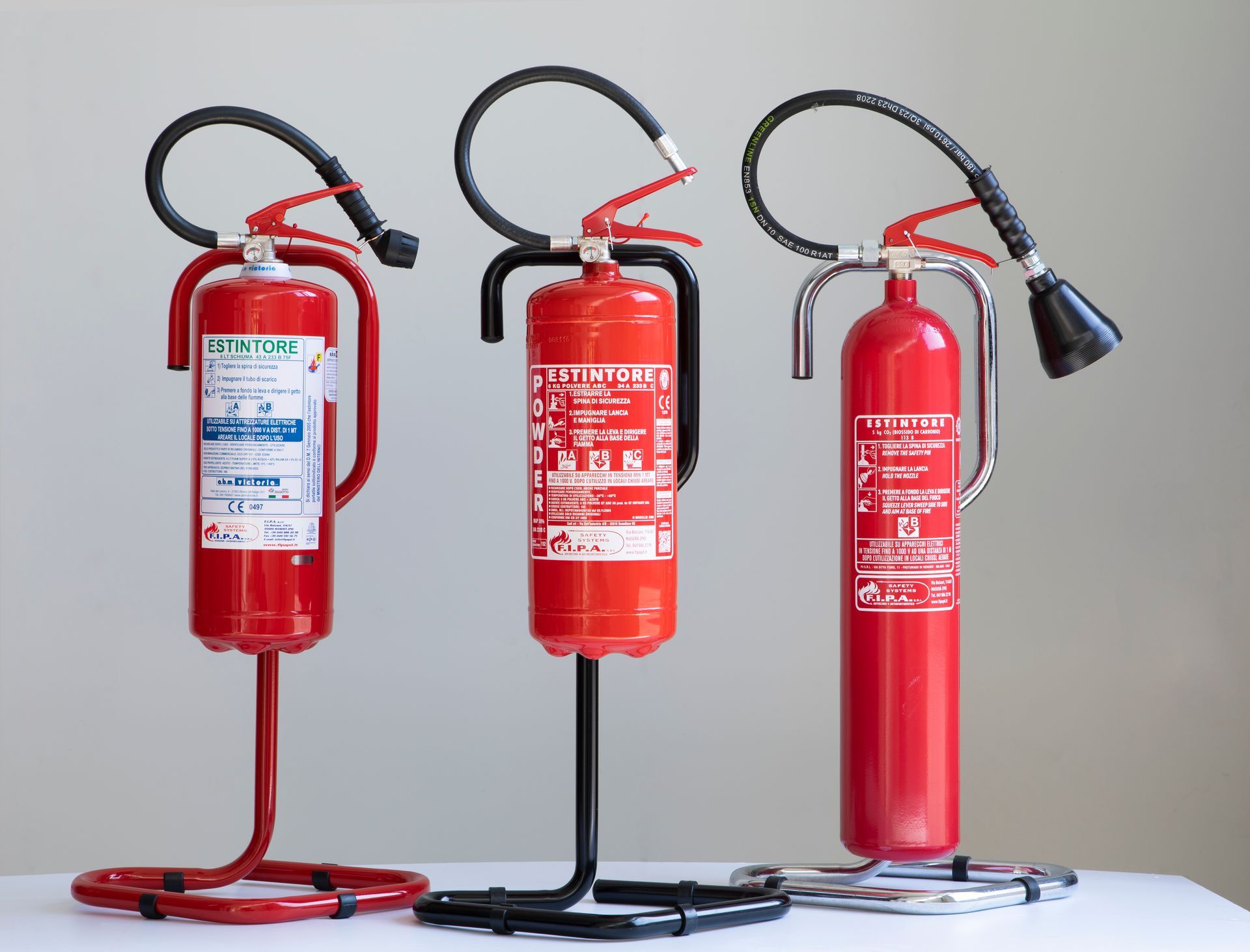 FIPA antincendio, antinfortunistica, estintori