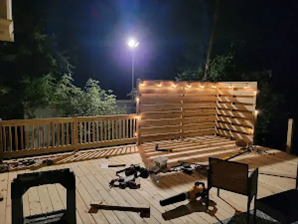 A custom deck build in Hamilton, OH by Haubner Construction