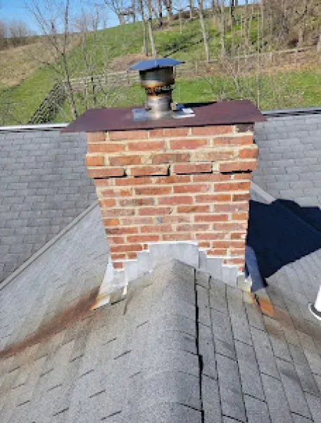  A before shot of a roof repair service in Greater Cincinnati​ by Haubner Construction
