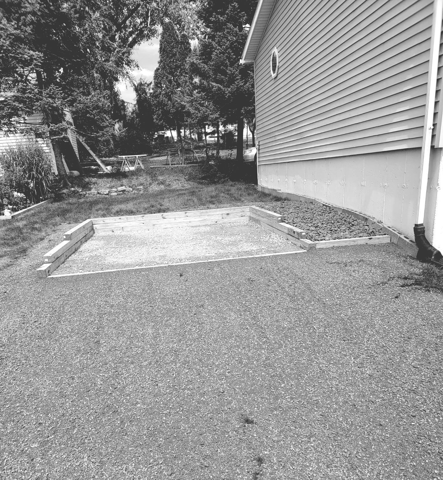 Low level needs grading on side of house