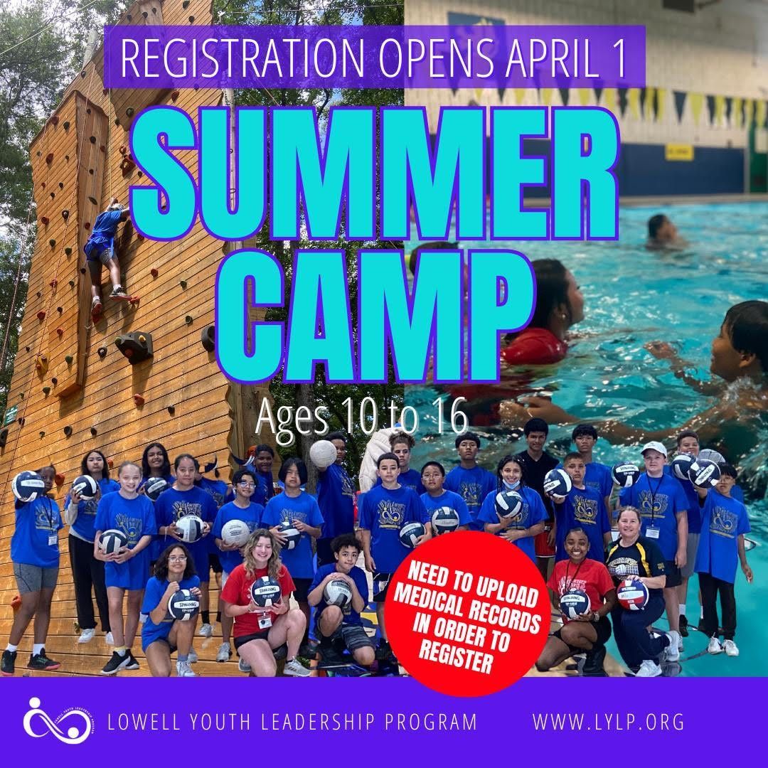 A poster for a summer camp for ages 18 to 16