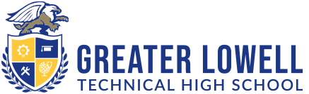 The logo for greater lowell technical high school