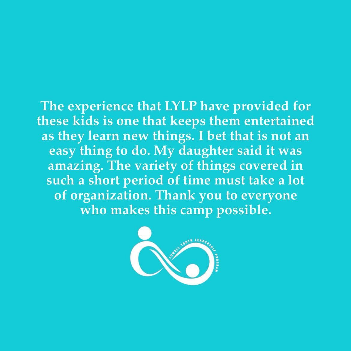 The experience that lylp have provided for these kids is one that keeps them entertained as they learn new things