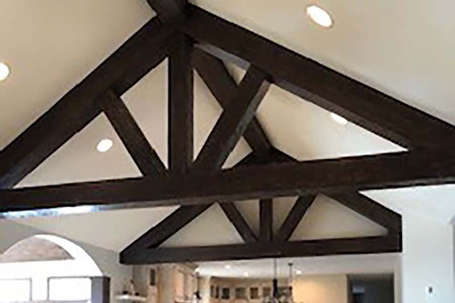 Rustic farmhouse ceiling beam covers