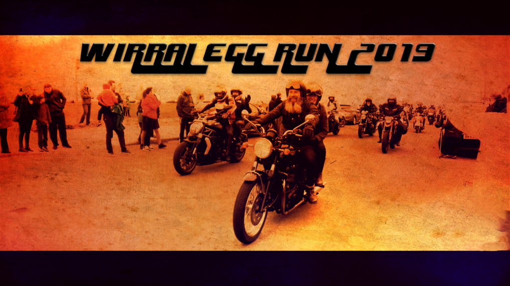 Bikers leave New Brighton for The Wirral Egg Run tribute ride out
