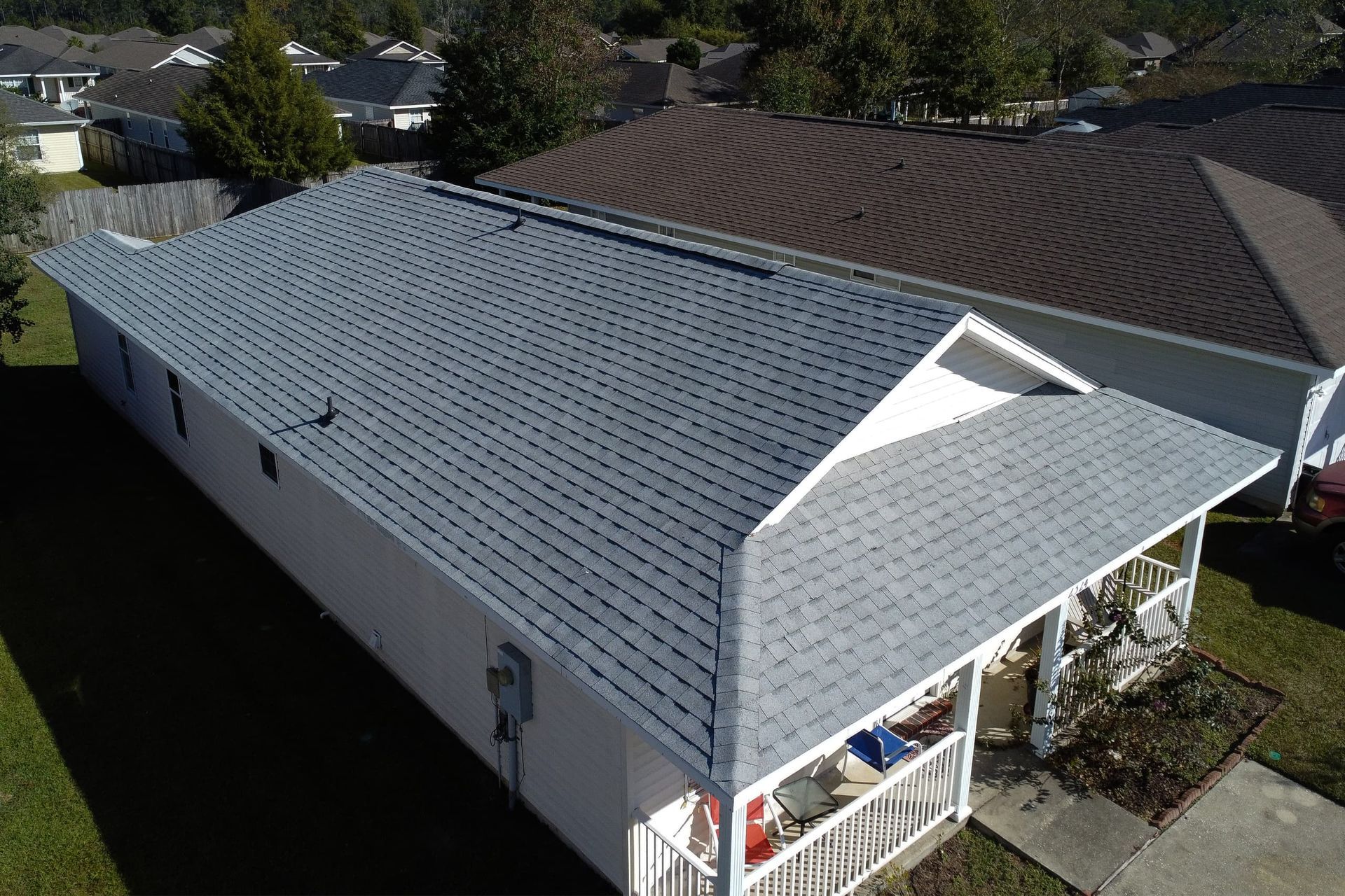 After Cantonment Shingle Roof Replacement 2