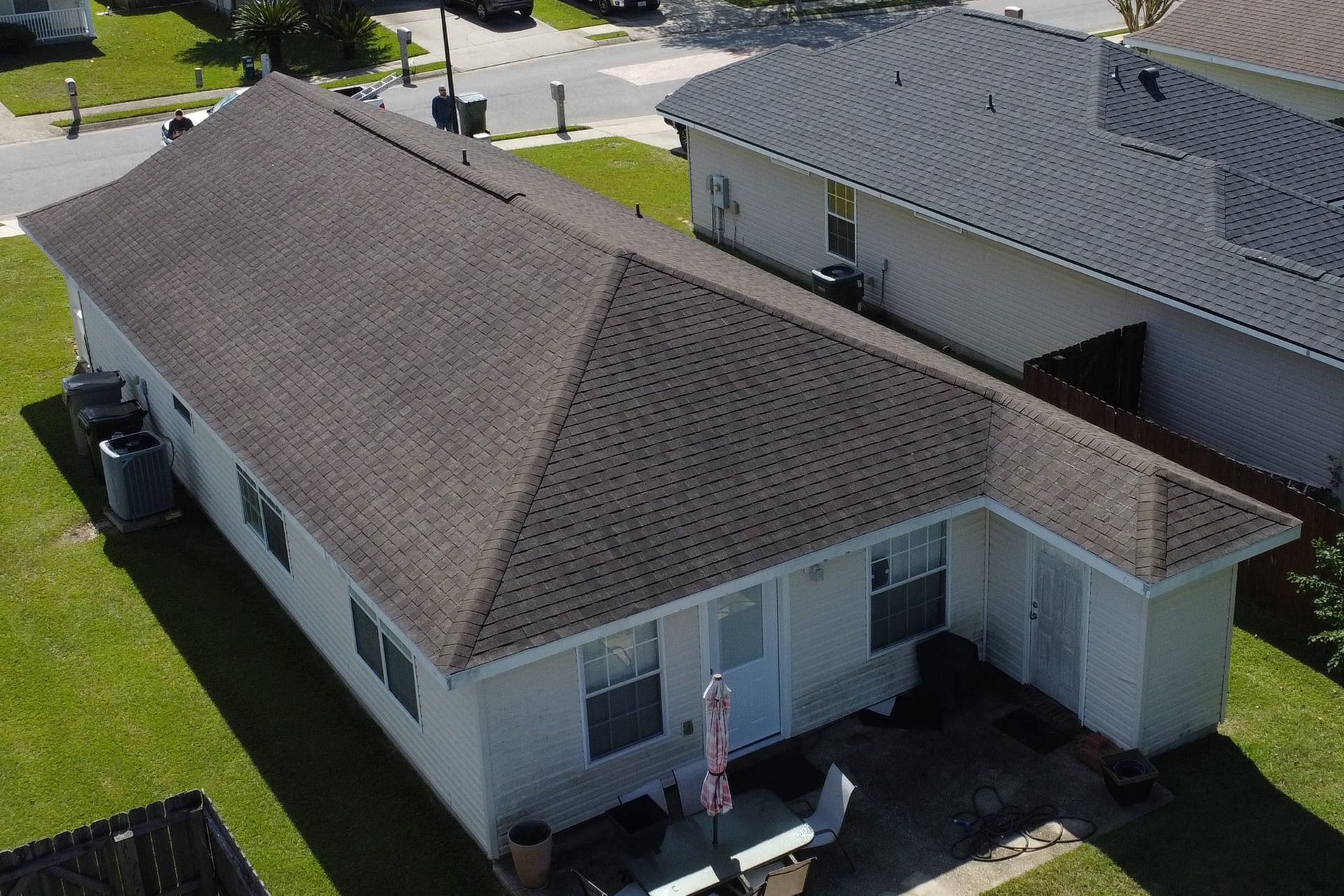 Before Cantonment Shingle Roof Replacement 