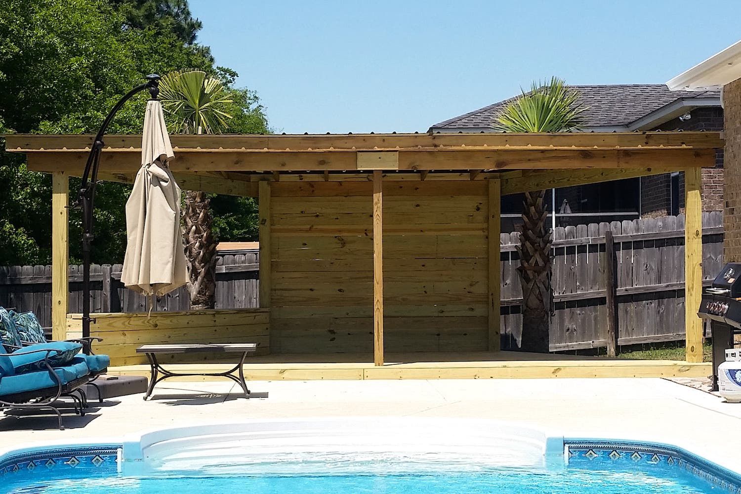 Custom Covered Deck 1