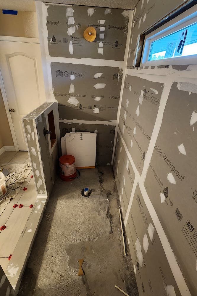 During Bathroom Remodel 13