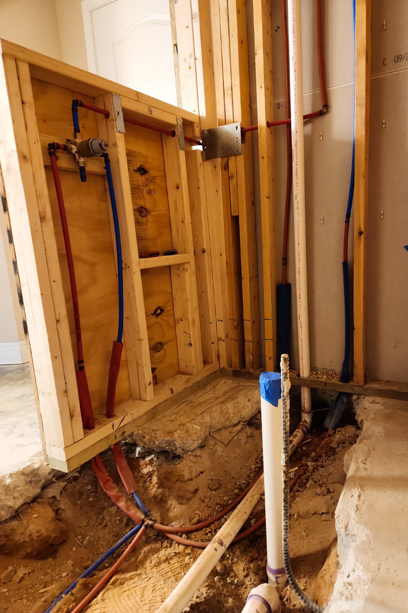 During Bathroom Remodel 34