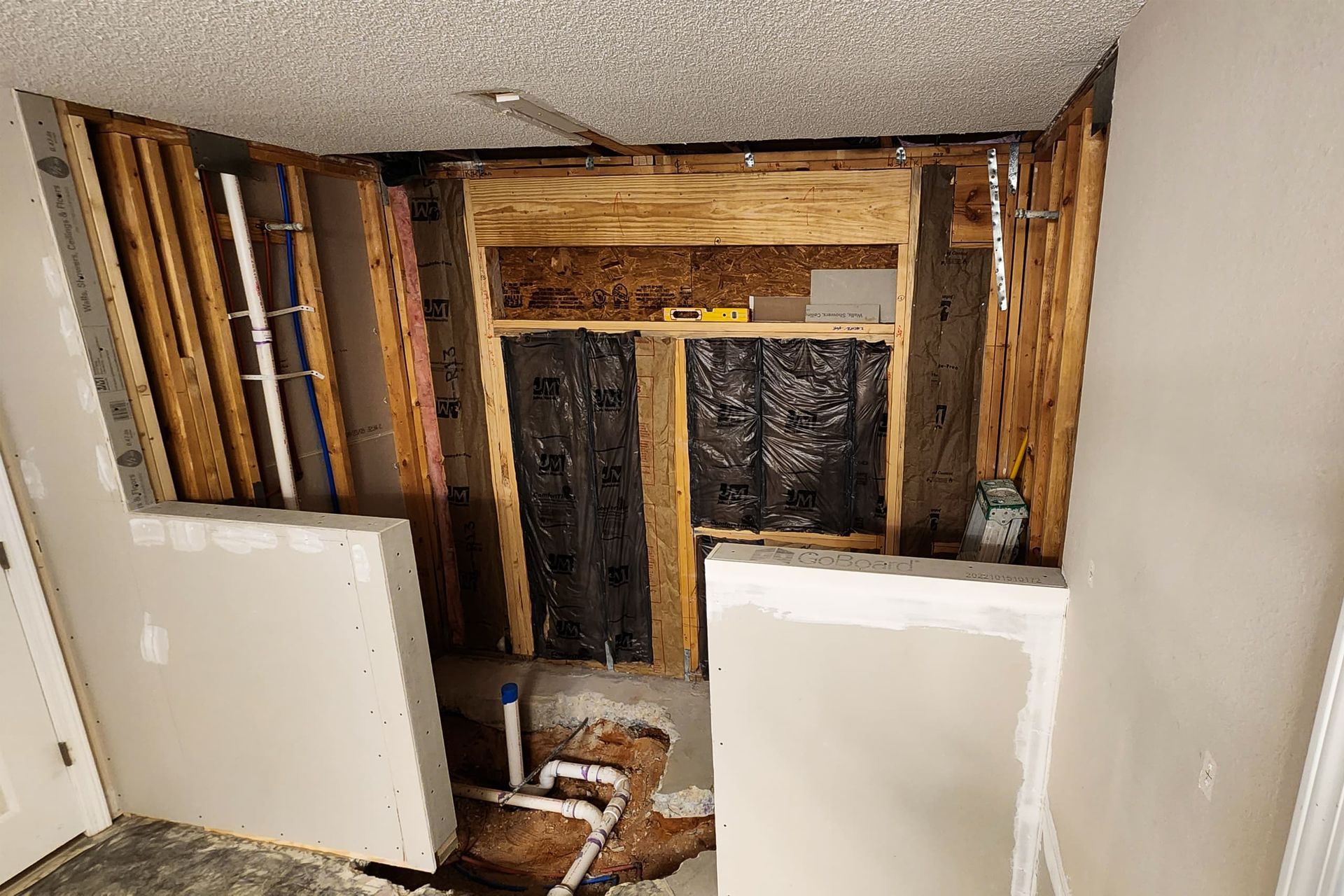 During Bathroom Remodel 38