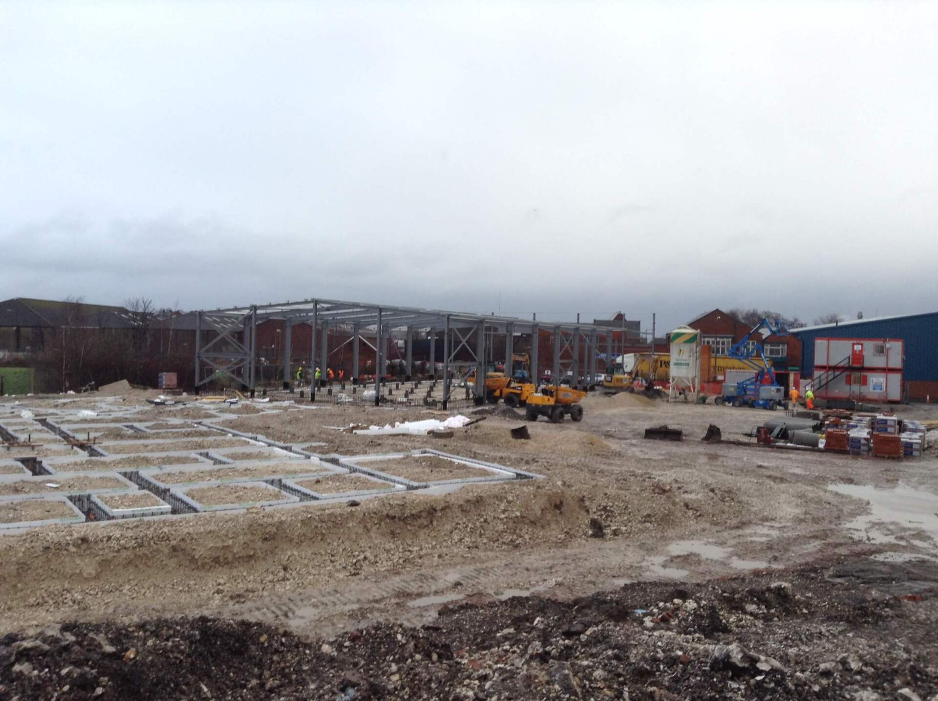 Foundations being laid