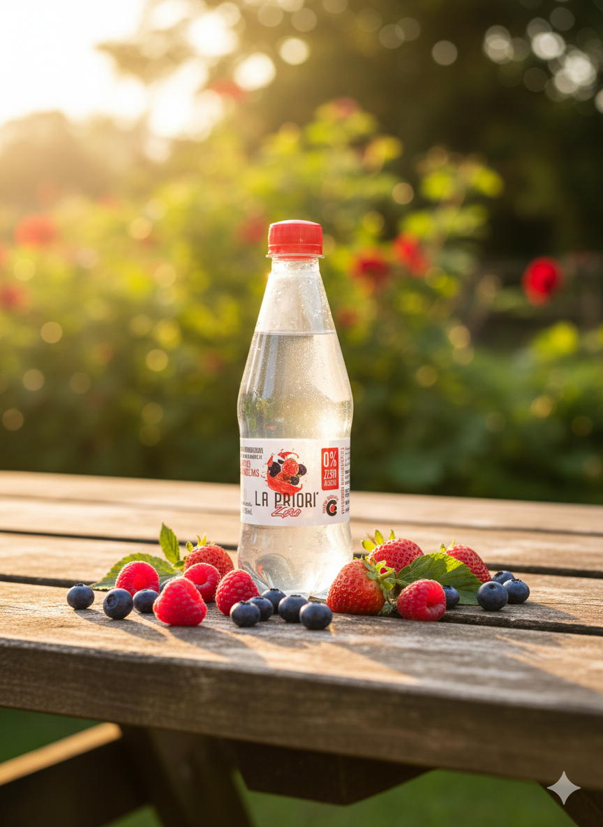 Pacote Água La Priori Zero | Saborizada de Frutas Vermelhas Zero Açúcar | 12x500ml