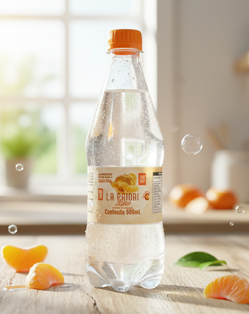 Pacote Água La Priori Zero | Saborizada de Tangerina Zero Açúcar | 12x500ml