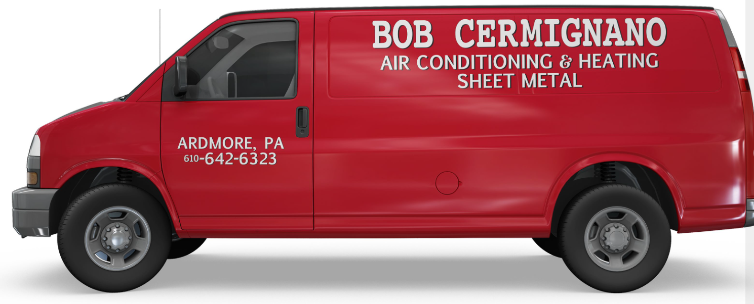 Bob cermignano air conditioning and heating sheet metal van