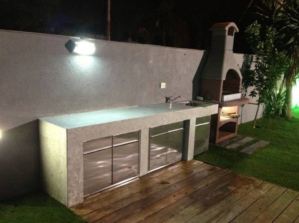 מטבח נירוסטה לגינה