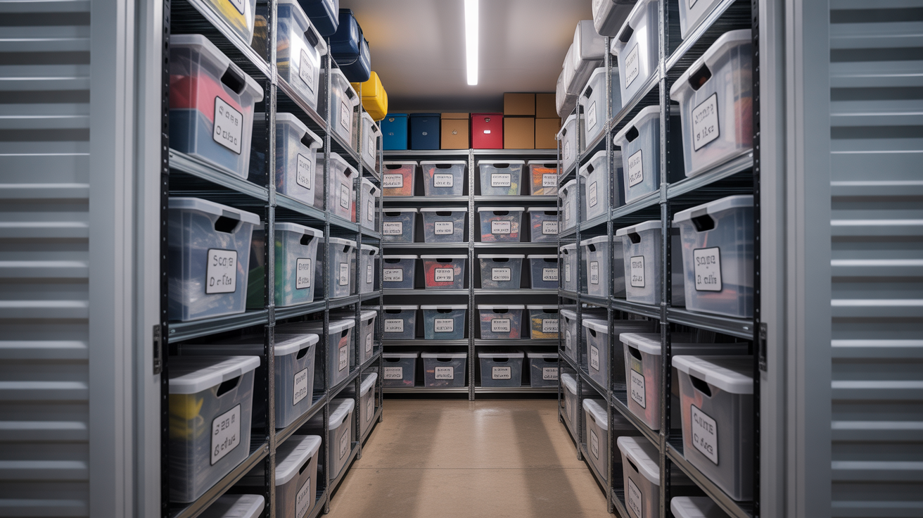 Storage Unit Organization Systems and Shelving Ideas
