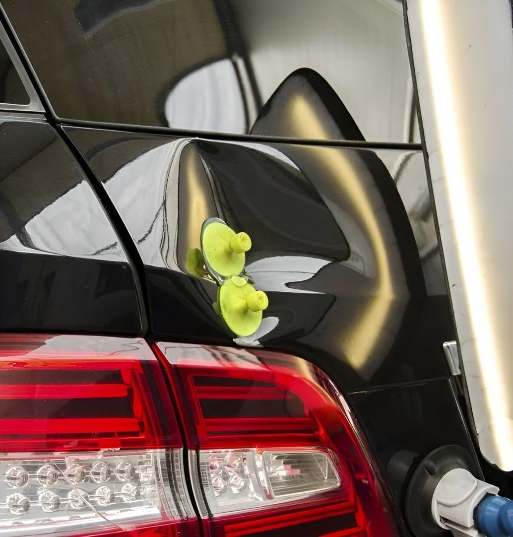 A Close Up of a Car Being Worked on — Dawson Crash Repair In Aitkenvale, QLD