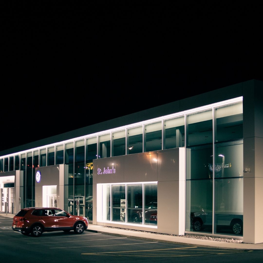 business with flood lights
